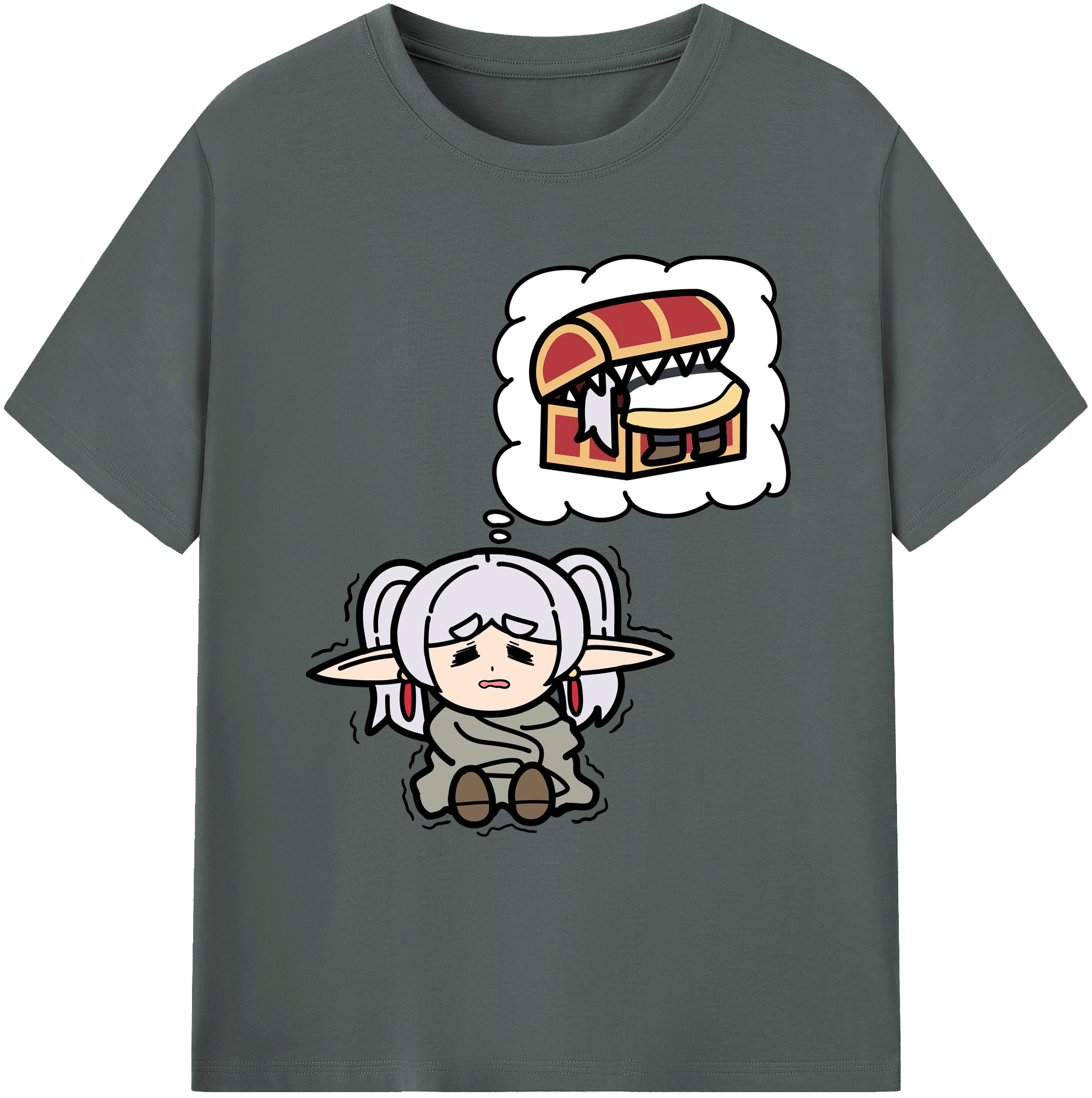 （画像用） 葬送のフリーレン Frieren 綿100％ メンズ半袖Tシャツ｜肌触りやわらか＆通気性